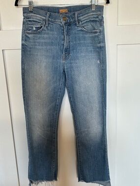 Mother Insider Crop Step Fray jeans